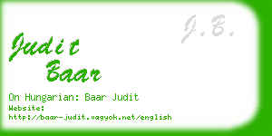 judit baar business card